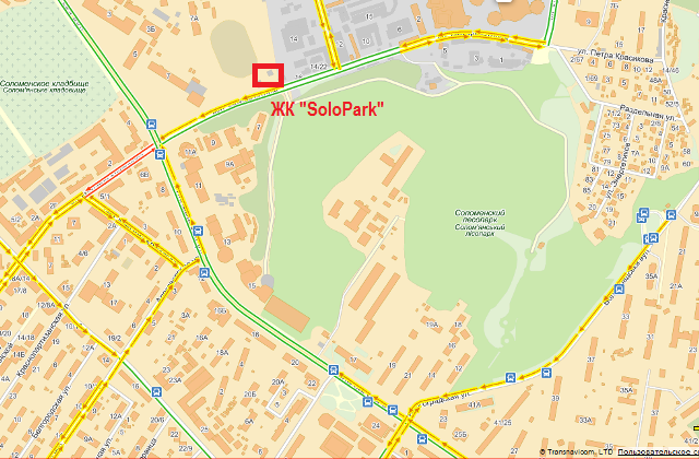 ЖК SoloPark на карте 1