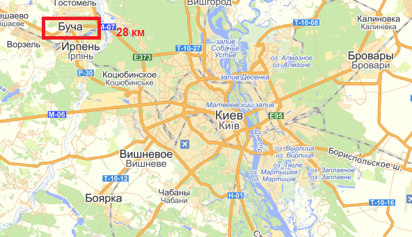 Киев карта города с улицами и домами