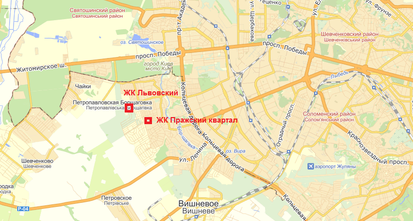 ЖК Пражский квартал на карте 1