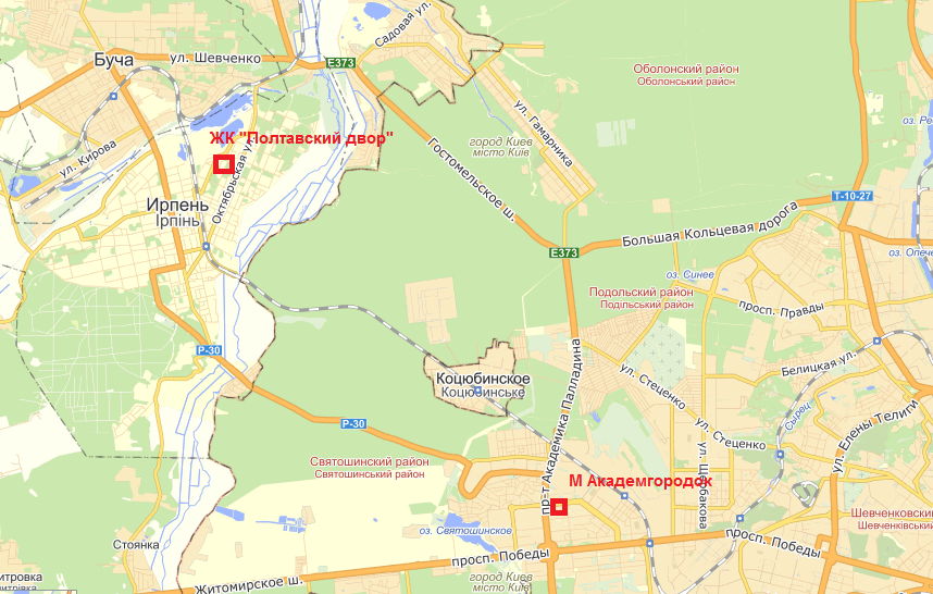 ЖК Полтавский двор на карте