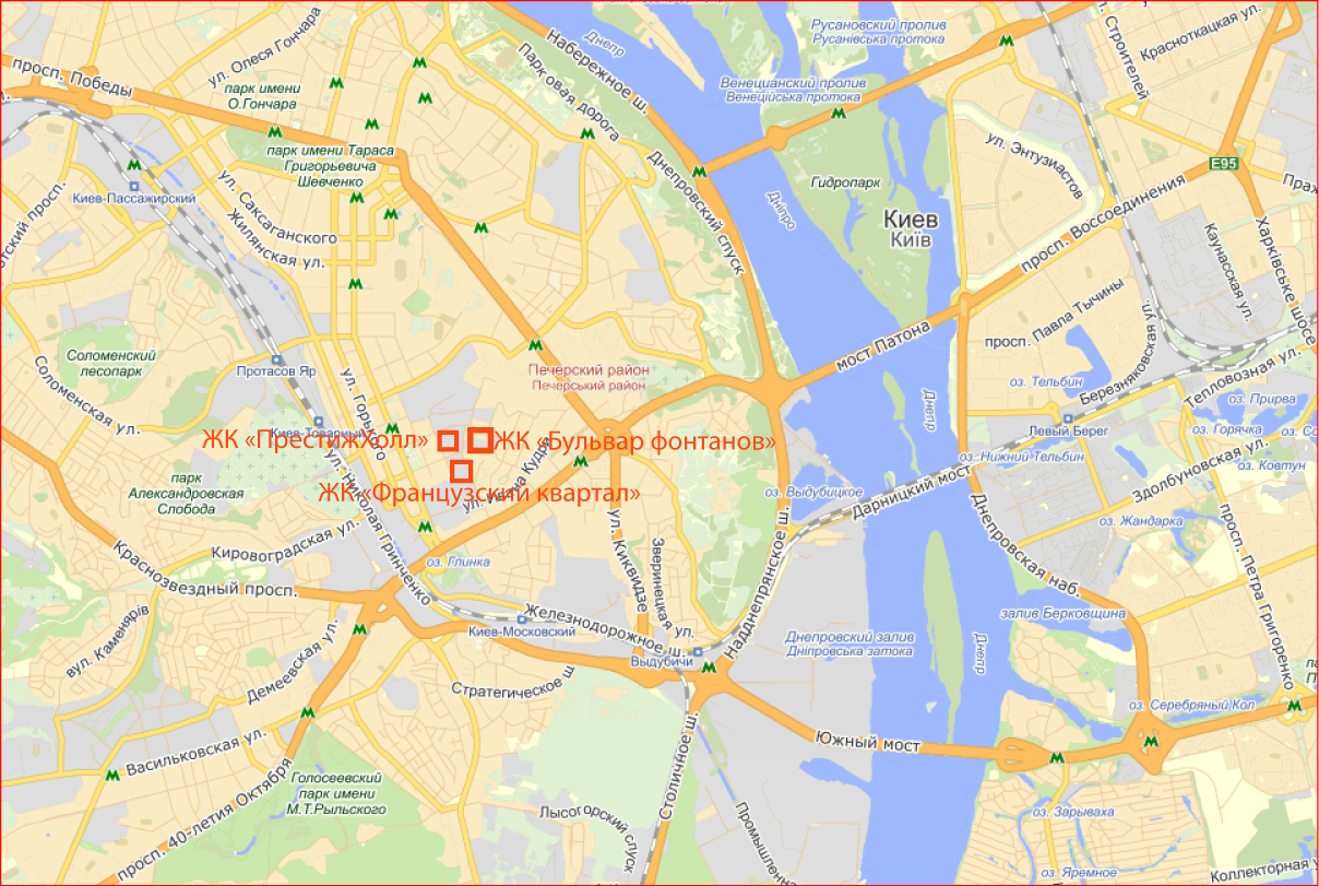 ЖК Французский квартал на карте