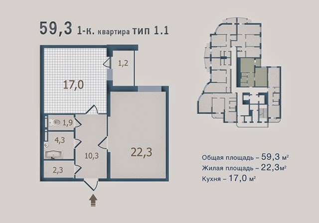 ЖК Старокиевский план 1