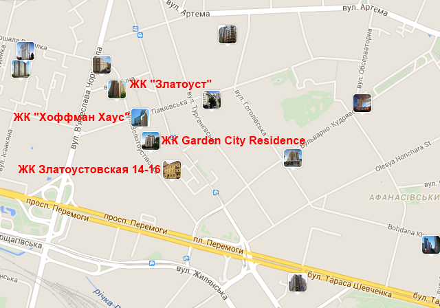 ЖК Garden City Residence на карте 2