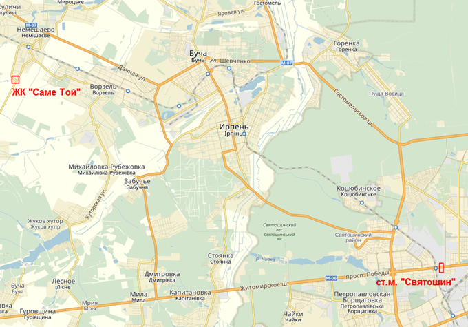 ЖК «Саме Той» в Немешаево на карте