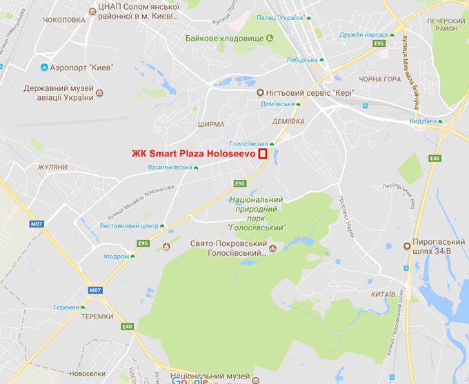 ЖК Smart Plaza Holoseevo на карте