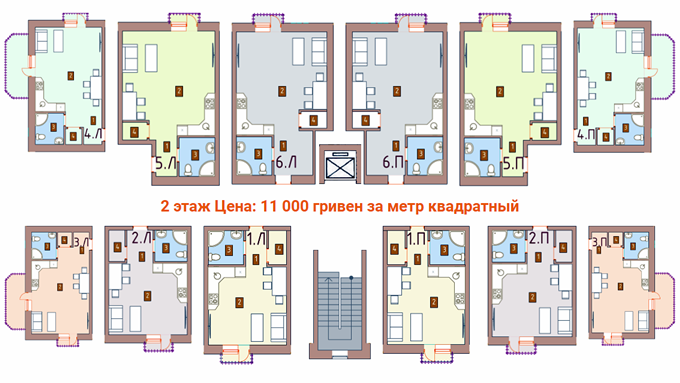 ЖК Новые дома в Броварах планировки квартир Княжицкая 35