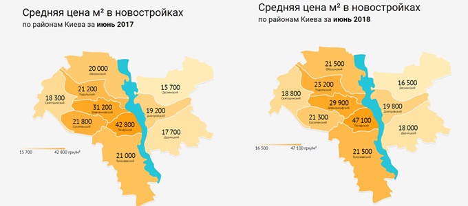 Рынок первичной недвижимости 2018 динамика по районам