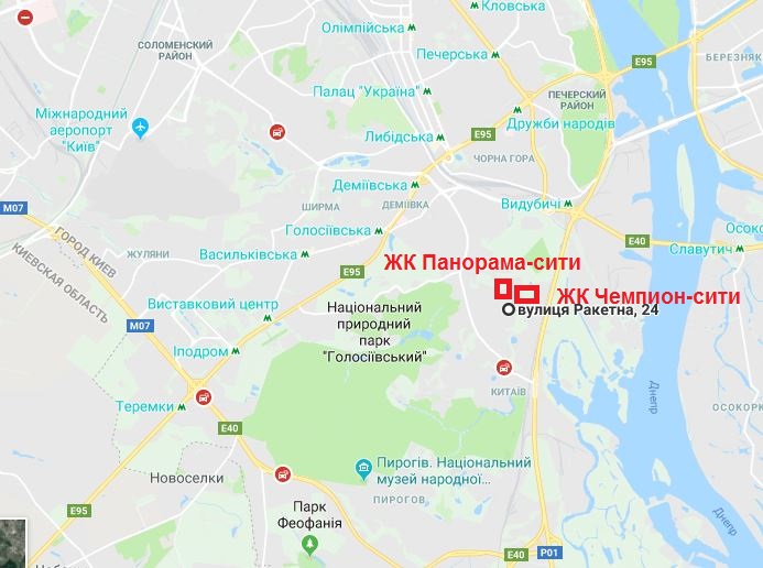 ЖК Демеевский квартал Чемпион сити Панорама сити на карте