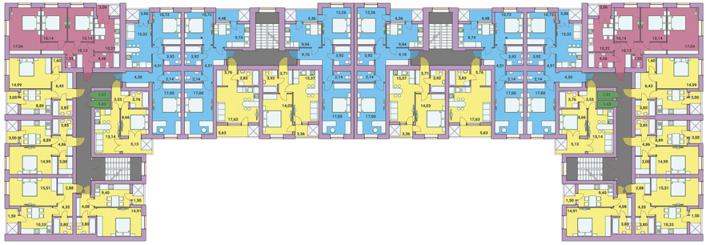 ЖК Рококо Виол в Ирпене план этажа