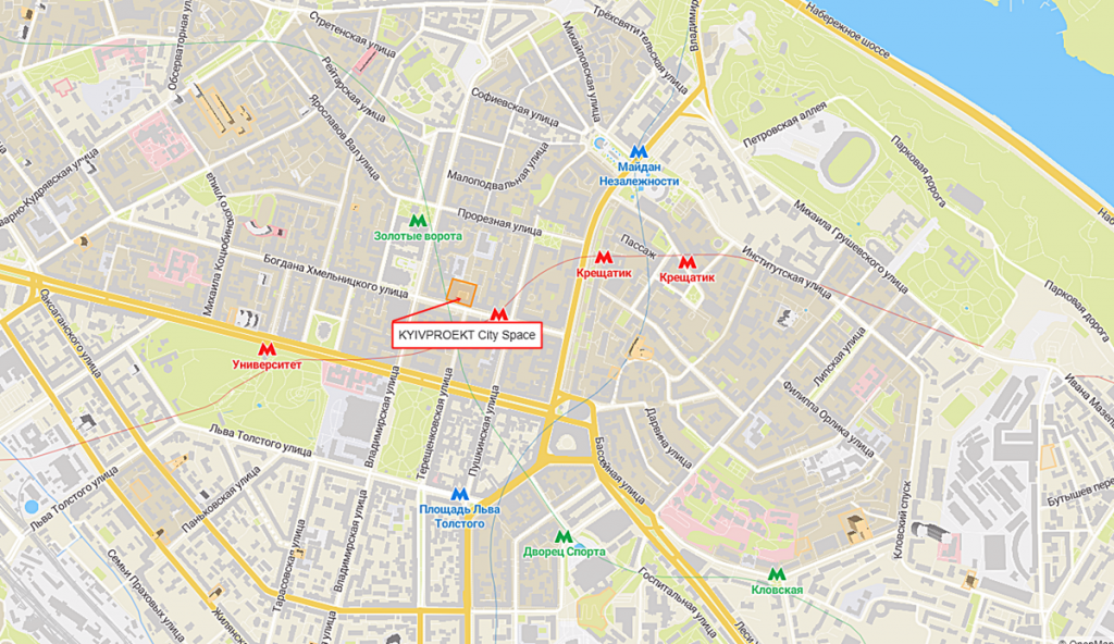 ЖК Киевпроект Сити Спейс новый проект новостройки Киева 2020 на карте