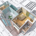 3D-планировка квартиры с ремонтом и мебелью
