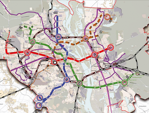 Схема метро нового Генплана столицы