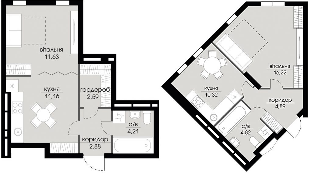 ЖК Echo Park 2 планировка однокомнатной квартиры