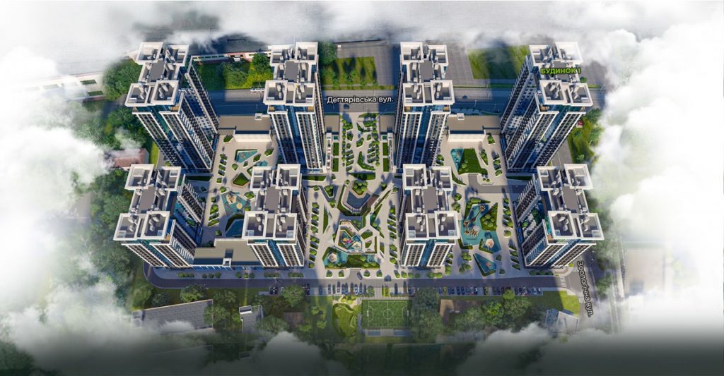 ЖК Creator City визуализация генерального плана