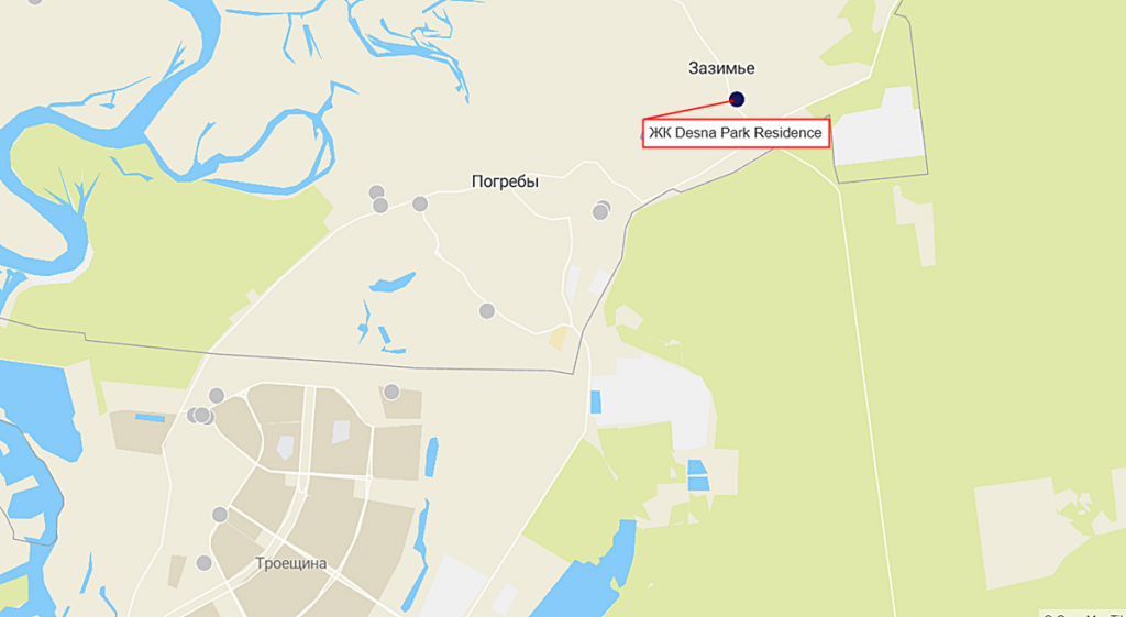 ЖК Desna Park Residence на карте