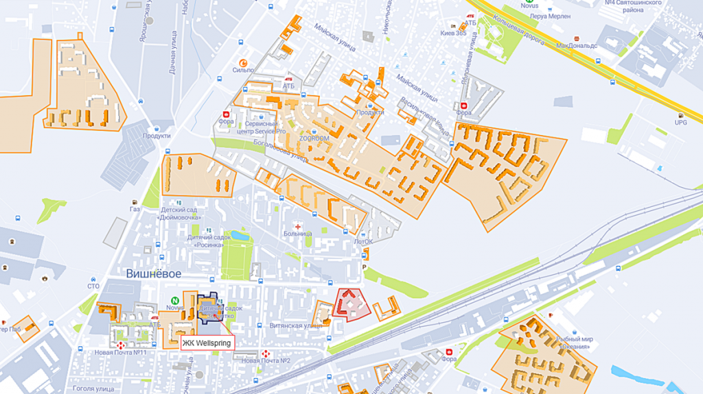 Обзор ЖК Велспринг от Edelburg Development на карте
