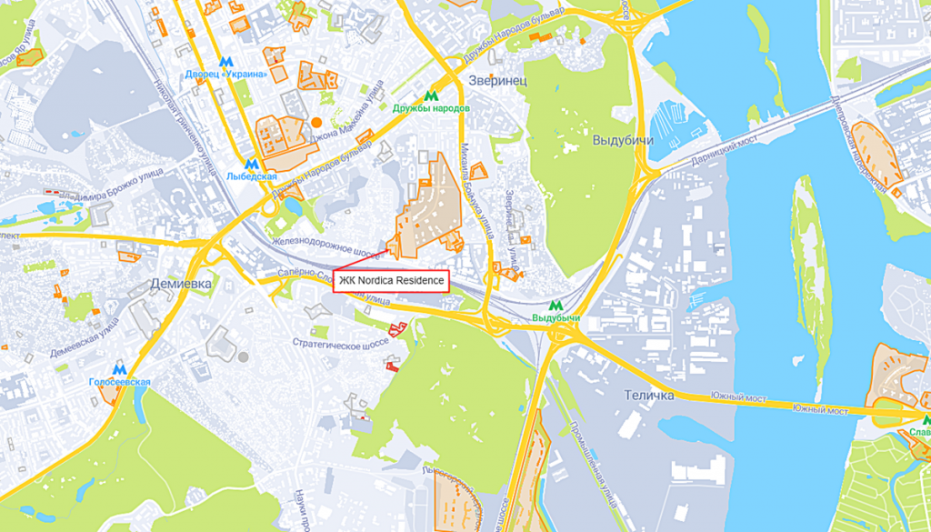 ЖК Nordica Residence на карте