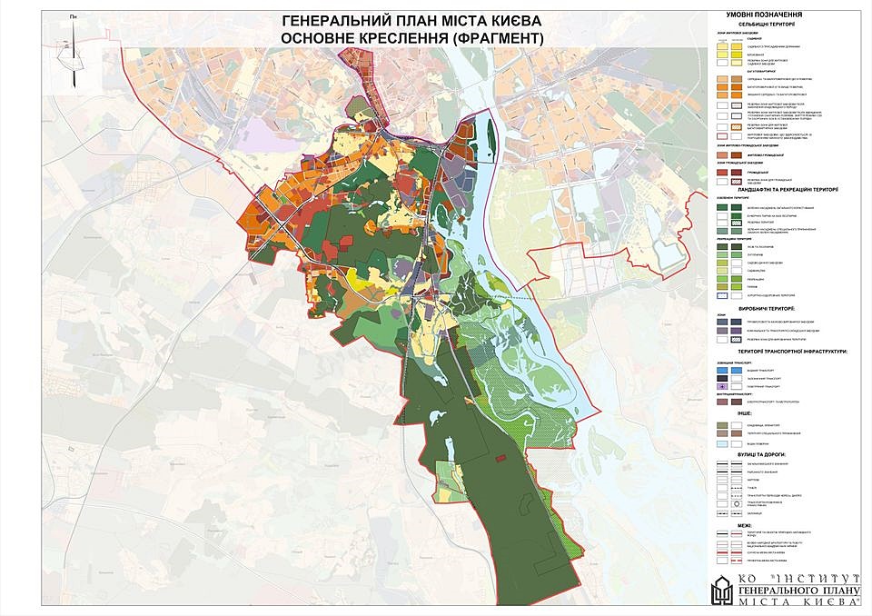 На плане изображен район города