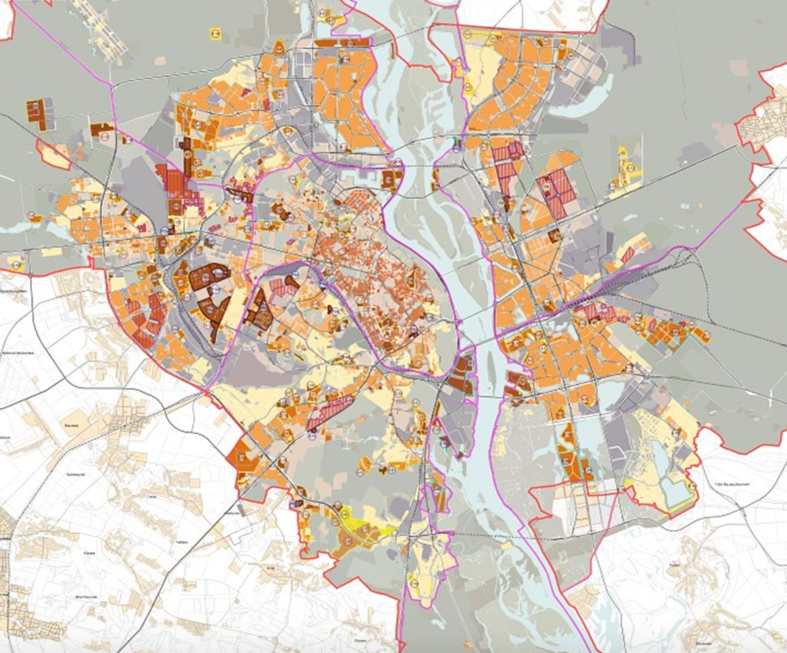 Карта развития краснодара до 2040 года