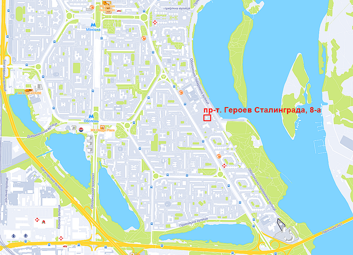 Проект на проспекте Героев Сталинграда, 8а на карте