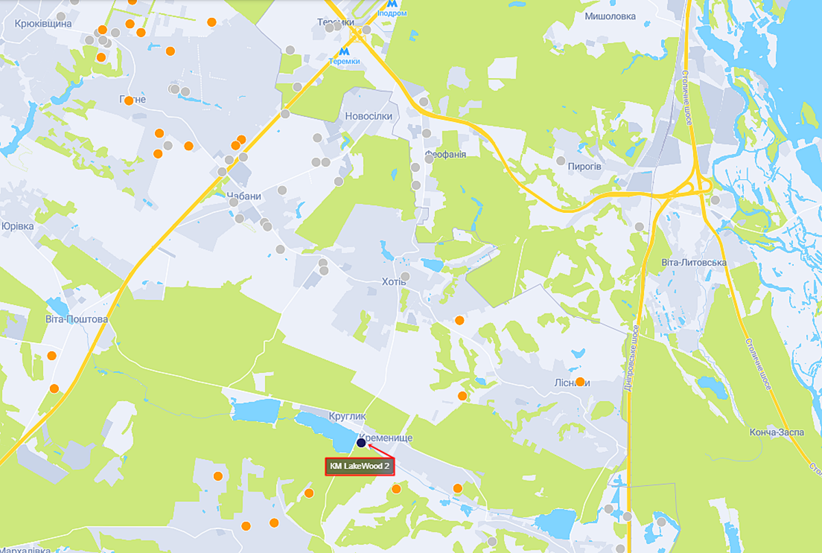 КГ LakeWood-2 на карте