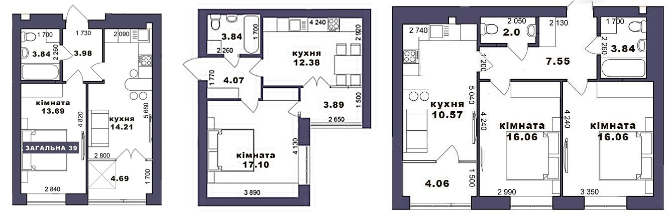 ЖК Family Comfort варианты планировок квартир