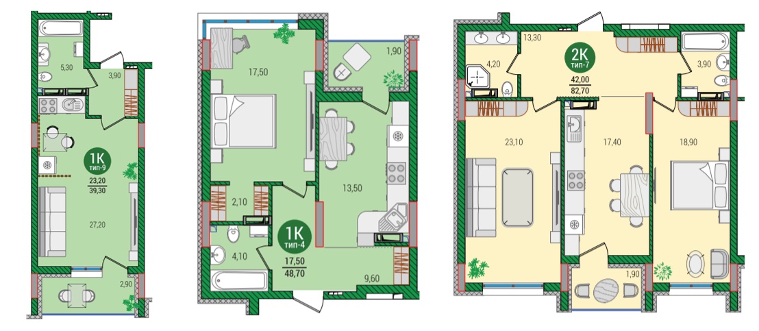 ЖК Q-Smart планировки квартир