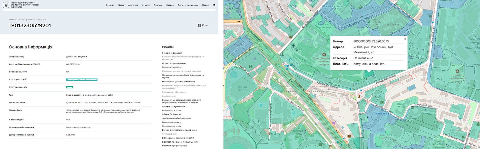 Проєкт житлового будинку на Мечнікова, 7б Дозвіл на будівництво та дані кадастру